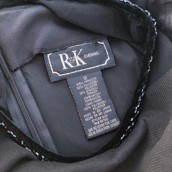 R&K Black evening top shirt - Picture 9 of 9